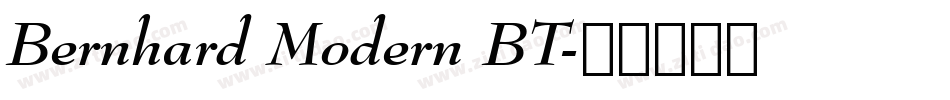 Bernhard Modern BT字体转换